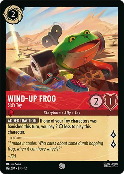Wind-Up Frog #112/204 Common Wilds Unknown - Cold Foil