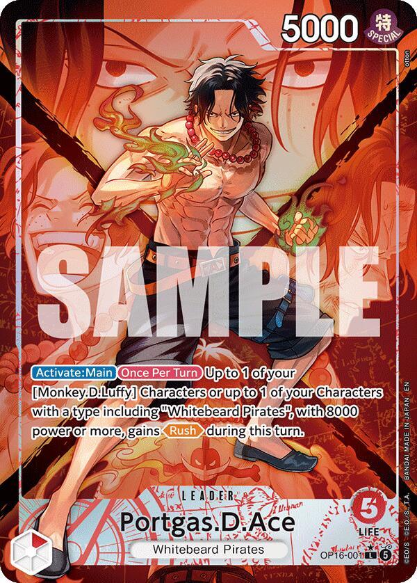 Portgas.D.Ace (Alternate Art) The Time of Battle L • OP16-001 Foil