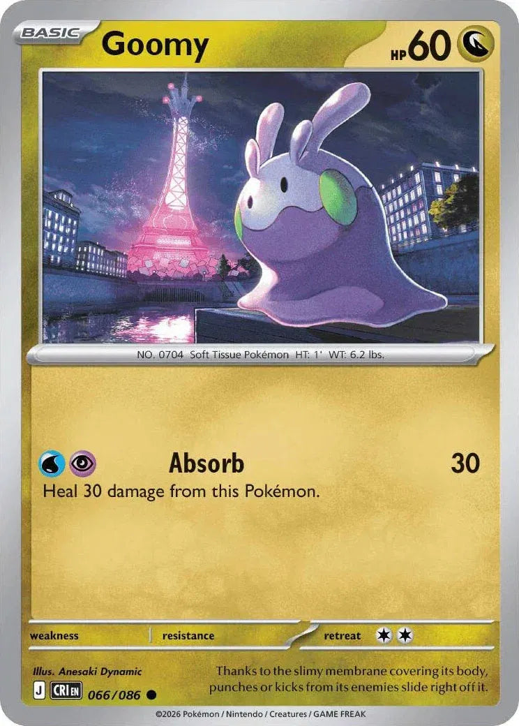 Goomy - Reverse Holo Rare - 066/086