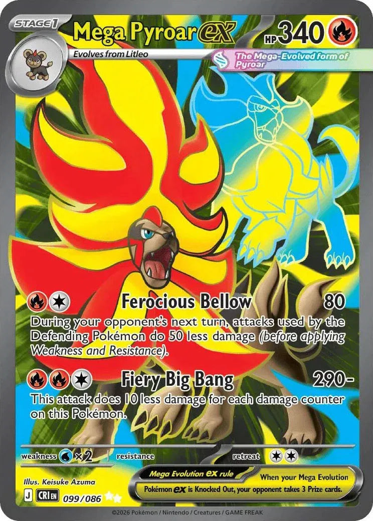 Mega Pyroar ex Ultra Rare 099/086
