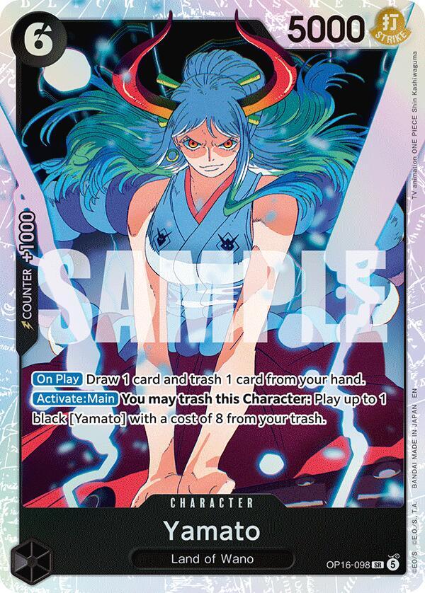 Yamato (098) The Time of Battle SR • OP16-098 Foil