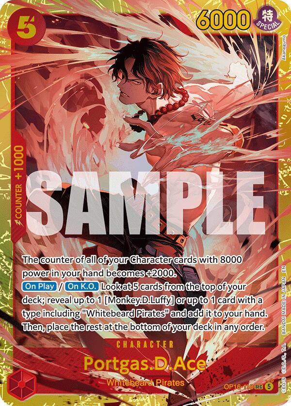 Portgas.D.Ace (118) The Time of Battle SEC • OP16-118 Foil