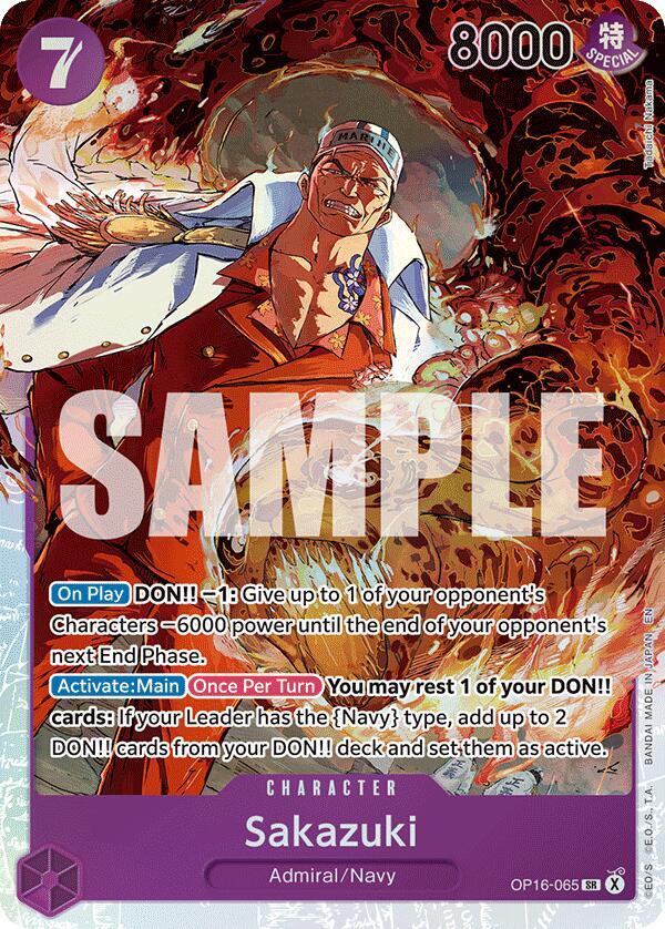 Sakazuki The Time of Battle SR • OP16-065 Foil