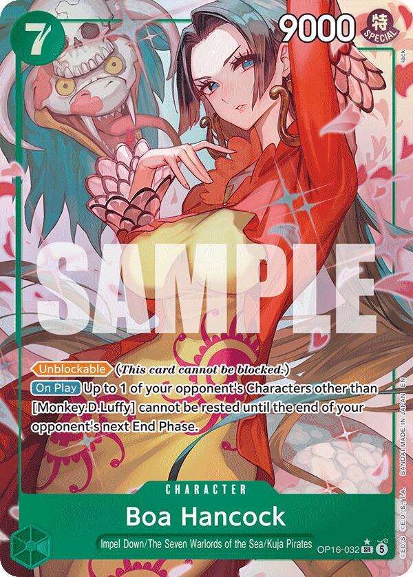 Boa Hancock (Alternate Art) The Time of Battle SR • OP16-032 Foil