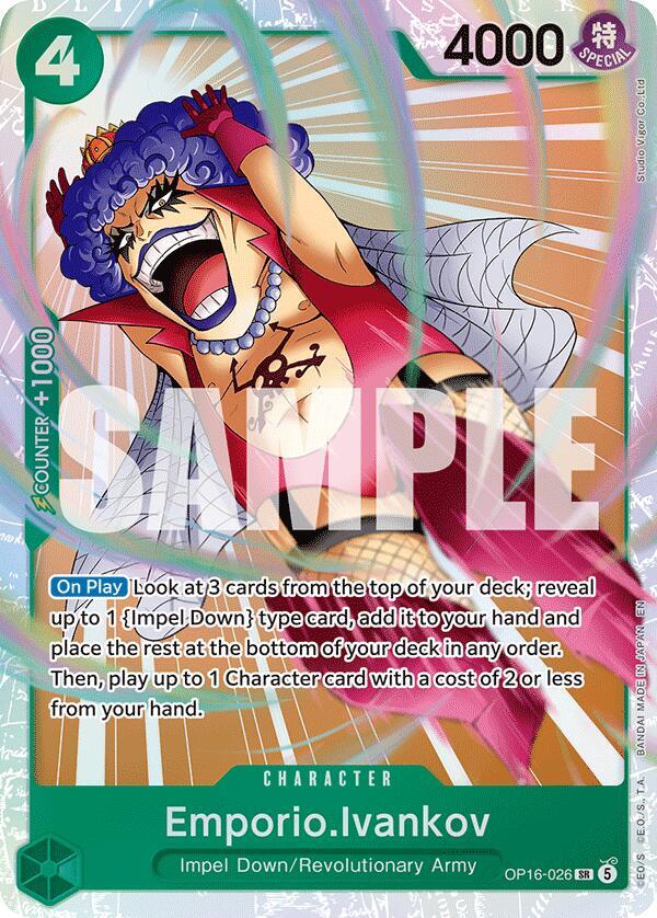 Emporio.Ivankov (026) The Time of Battle SR • OP16-026 Foil