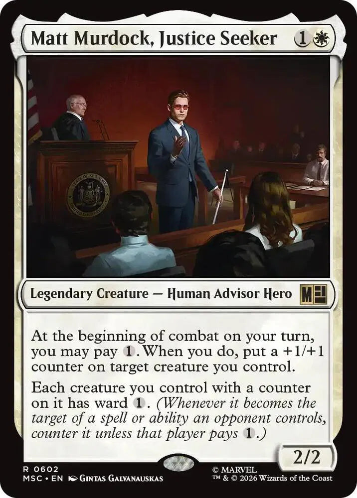 Matt Murdock, Justice Seeker - Rare Foil - R 0602
