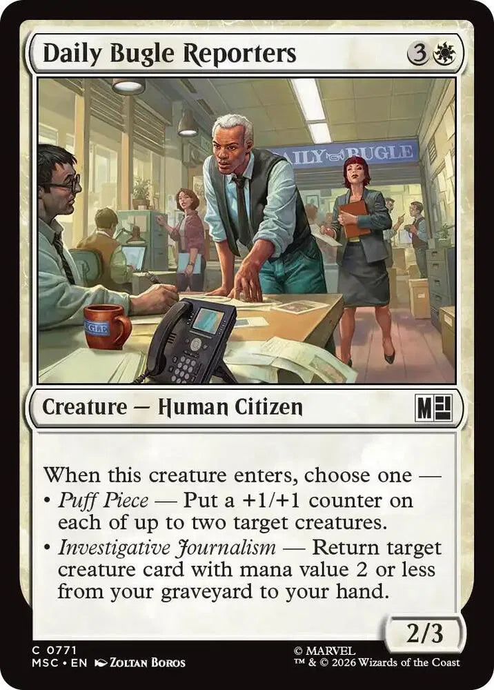 Daily Bugle Reporters - Common Foil - C 0771