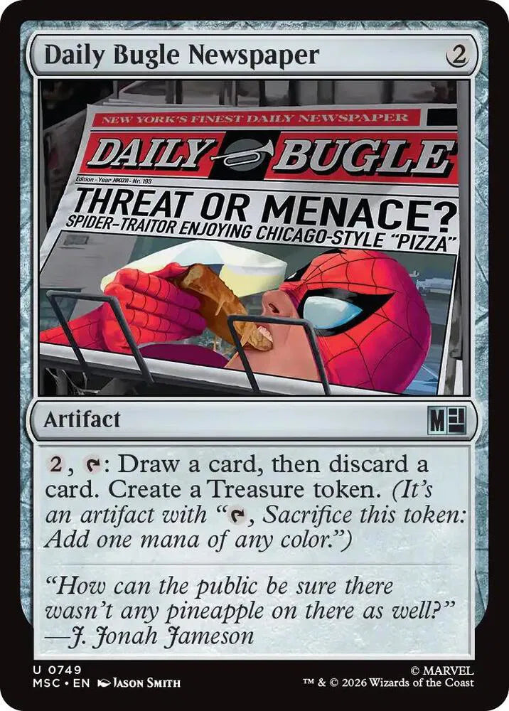Daily Bugle Newspaper - Uncommon Foil - U 0749