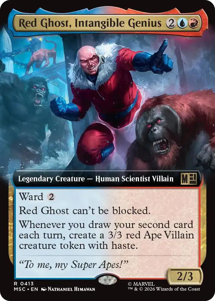 Red Ghost, Intangible Genius (Extended Art) Commander: Marvel Super Heroes R 413