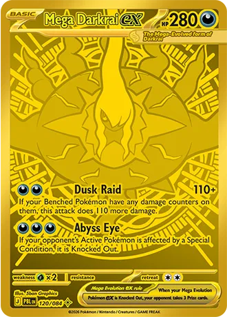 Mega Darkrai EX - Mega Hyper Rare - 120/084