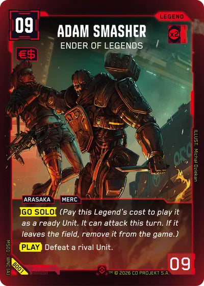 Adam Smasher Ender Of Legends - Beta Epic Foil - B001