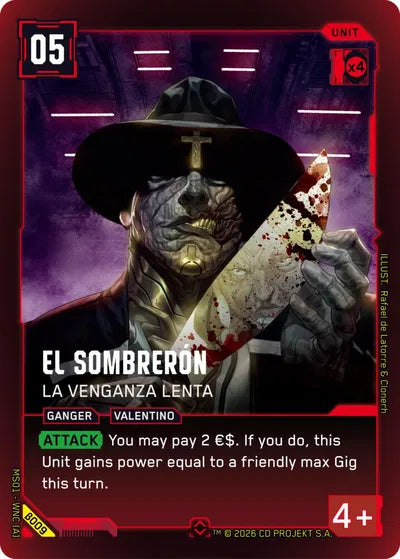 El Sombreron  La Venganza Lenta - Beta Rare Foil - B009