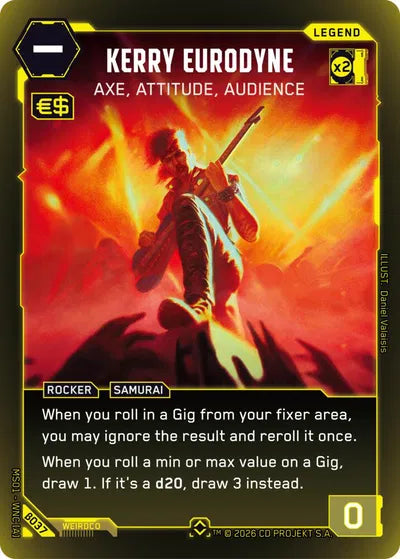 Kerry Eurodyne Axe, Attitude, Audience - Beta Rare Foil - B037