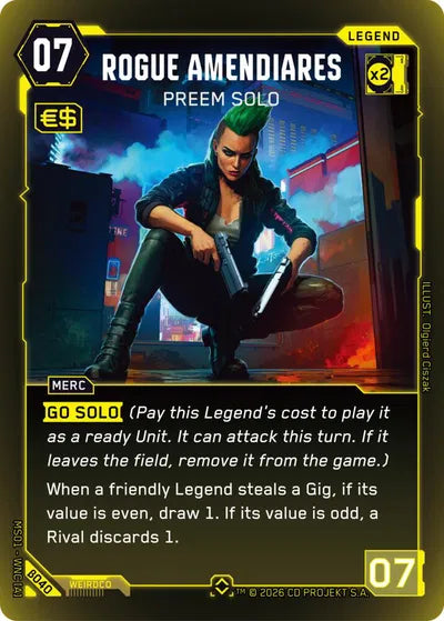 Rogue Amendiares Preem Solo - Beta Rare Foil - B040