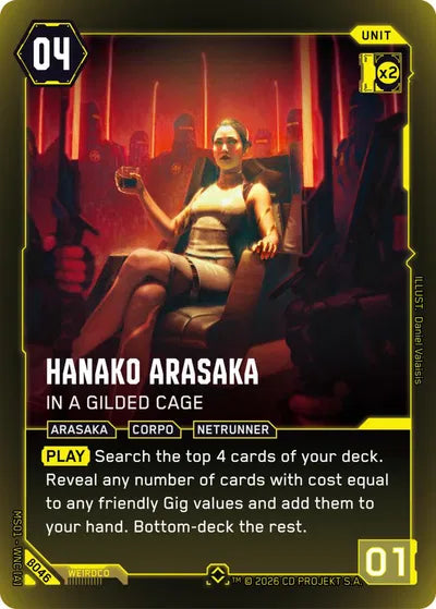 Hanako Arasaka In A Gilded Cage - Beta Rare Foil - B046