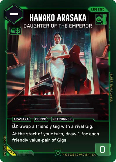Hanako Arasaka Daughter Of The Emperor - Beta Rare Foil - B072