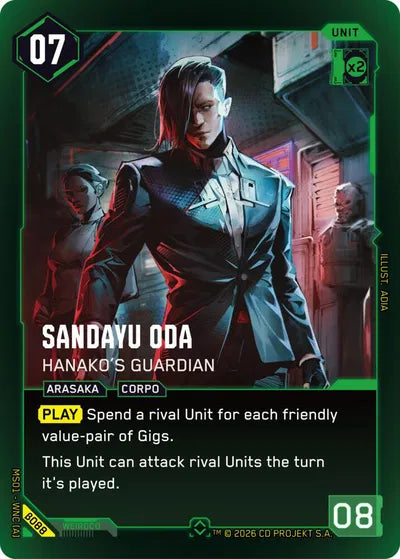 Sandayu Oda Hanako's Guardian - Beta Rare Foil - B088