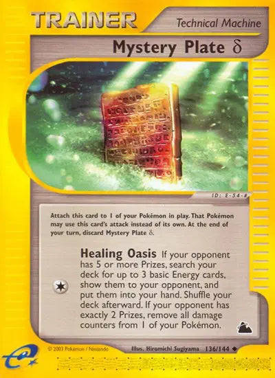Mystery Plate Delta Pokemon • Uncommon • 136 (B)