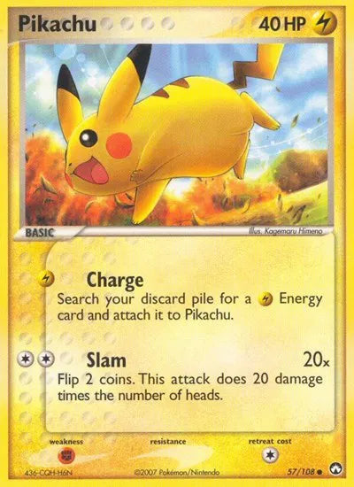 Pikachu Pokemon • Common • 57 (B)