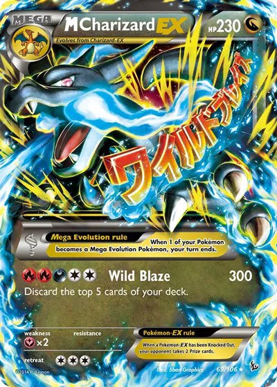 M Charizard EX MP - Ultra Rare - 69/106 (B)