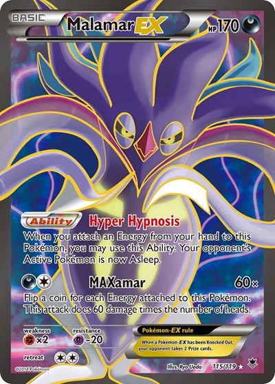 Malamar EX (115 Full Art) Pokemon • Ultra Rare • 115 (B)