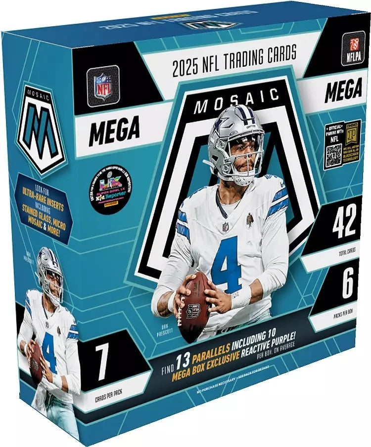 Panini Mosaic 2025 NFL Football Mega Box