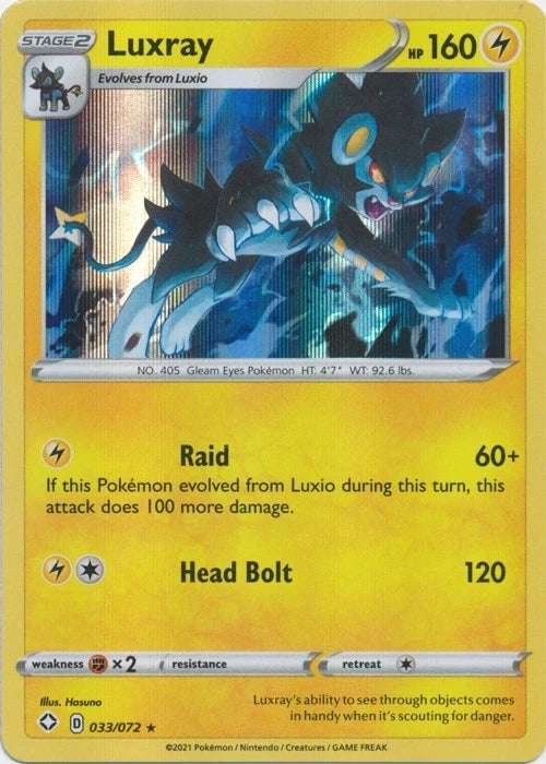 Luxray Holo Rare 033/072