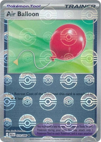 Air Balloon - 079/086 Black Bolt Poke Ball Pokemon Card - Pokeball