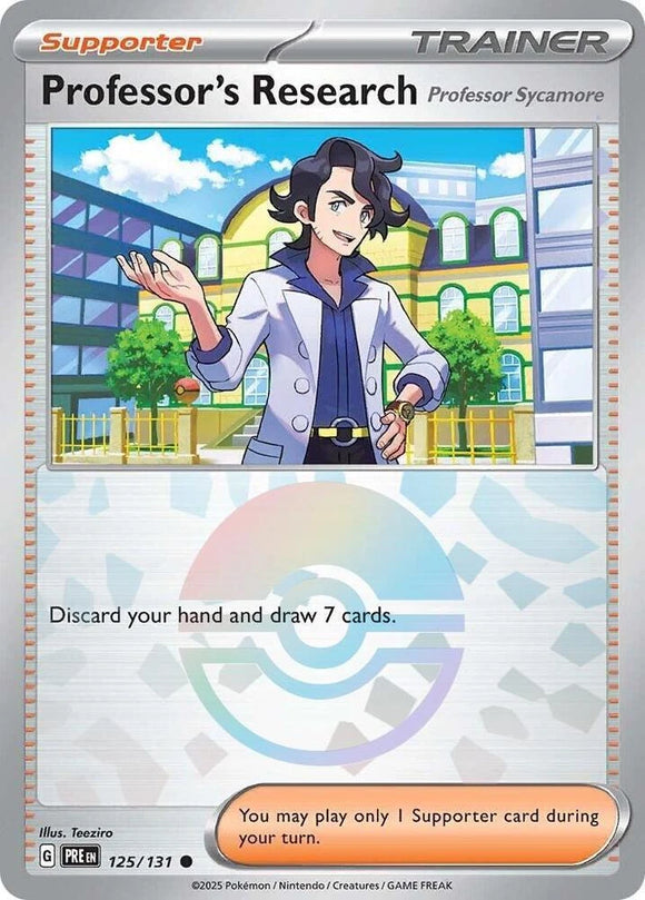 Professor's Research 125/131 Common - SV: Prismatic Evolutions - Pokeball
