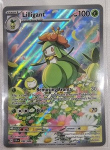 Lilligant 092/086 Illustration Rare Pokemon TCG Scarlet & Violet Black Bolt