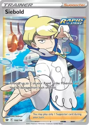 Siebold (Full Art) - 198/198 Ultra Rare Chilling Reign