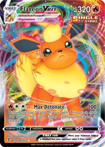 Flareon VMAX Evolving Skies 018/203