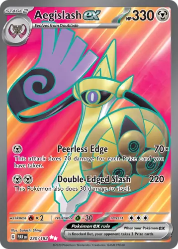 Aegislash ex 230/182 Ultra Rare | Paradox Rift