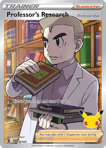 Professor's Research (Full Art) Celebrations 024/025 Holo Ultra Rare