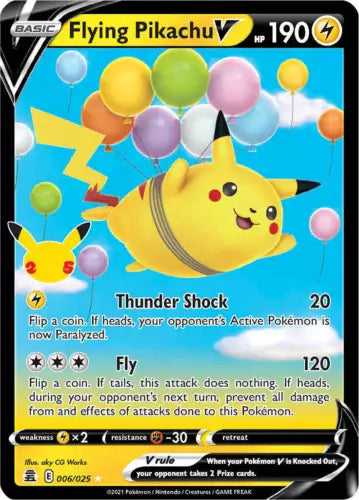Flying Pikachu V Pokemon - Ultra Rare - 006/025