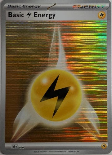 Basic Lightning Energy - 020 SVE: Scarlet & Violet Energies Common 020 Holo