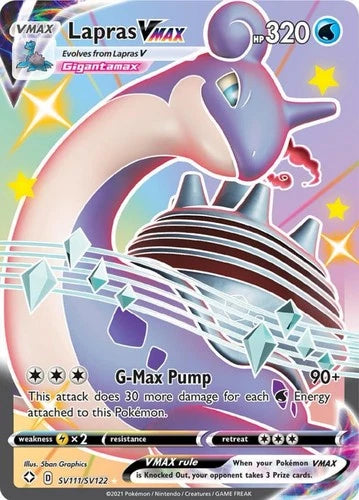 Lapras Vmax SV111/SV122 - Shining Fates: Shiny Vault - Full Art Shiny Rare