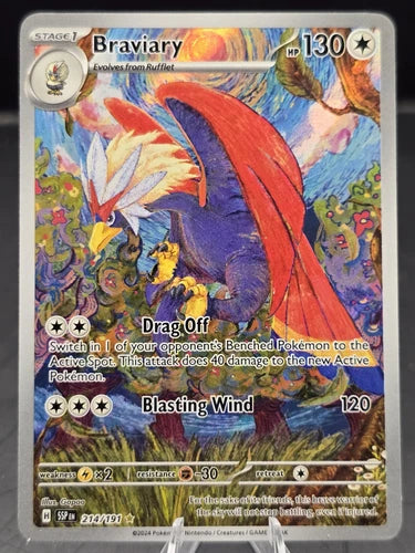 Braviary - 214/191 - Illustration Rare - Surging Sparks