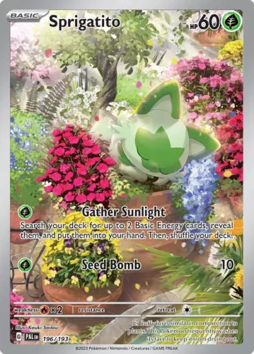 Sprigatito 196/193 Pokémon Paldea Evolved Illustration Rare