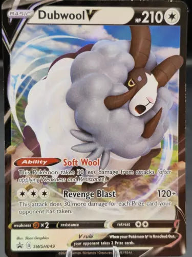 Dubwool V SWSH049 SWSH: Sword & Shield Promo Cards Promo