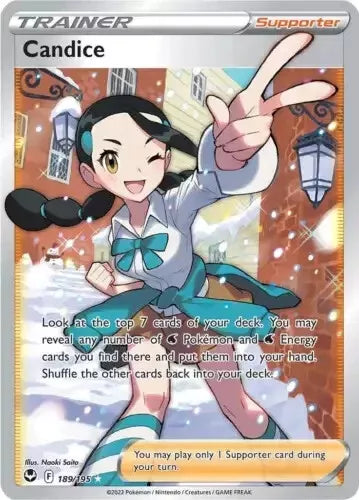 Candice 189/195 Sword & Shield Silver Tempest Full Art Trainer