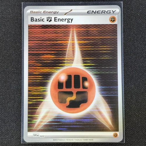 Basic Fighting Energy - 022 SVE: Scarlet & Violet Energies Common 022 Holo