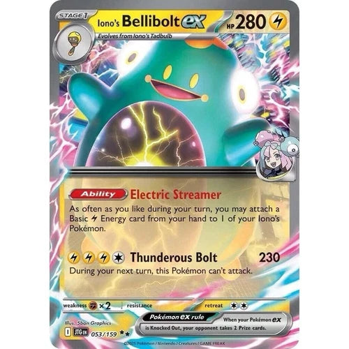 Iono's Bellibolt ex 053/159 Double Rare Journey Together