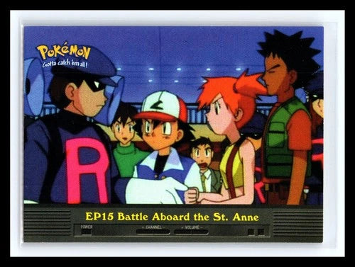 Battle Aboard the St. Anne #EP15 Pokemon 2000 Topps TV (MP)