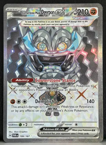 Cornerstone Mask Ogerpon ex 199/167 Twilight Masquerade Ultra Rare