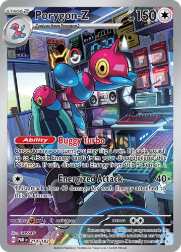 Porygon-Z 214/182 Paradox Rift Special Illustration Rare