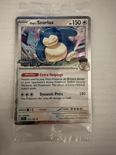 Hop's Snorlax - 117/159 - EB Games Stamped Promo Sealed