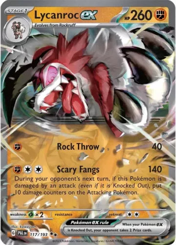 Lycanroc EX 117/193 Paldea Evolved
