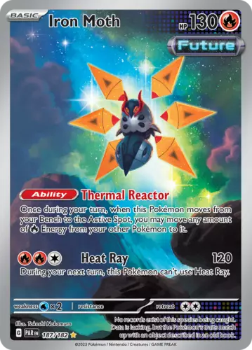 Iron Moth - 187/182 - Illustration Rare - Paradox Rift
