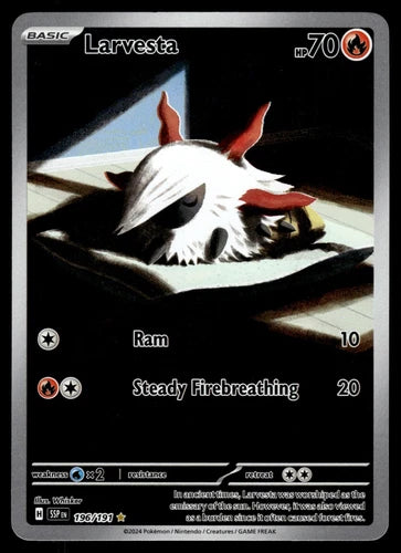 Larvesta Surging Sparks  Illustration Rare  196/191